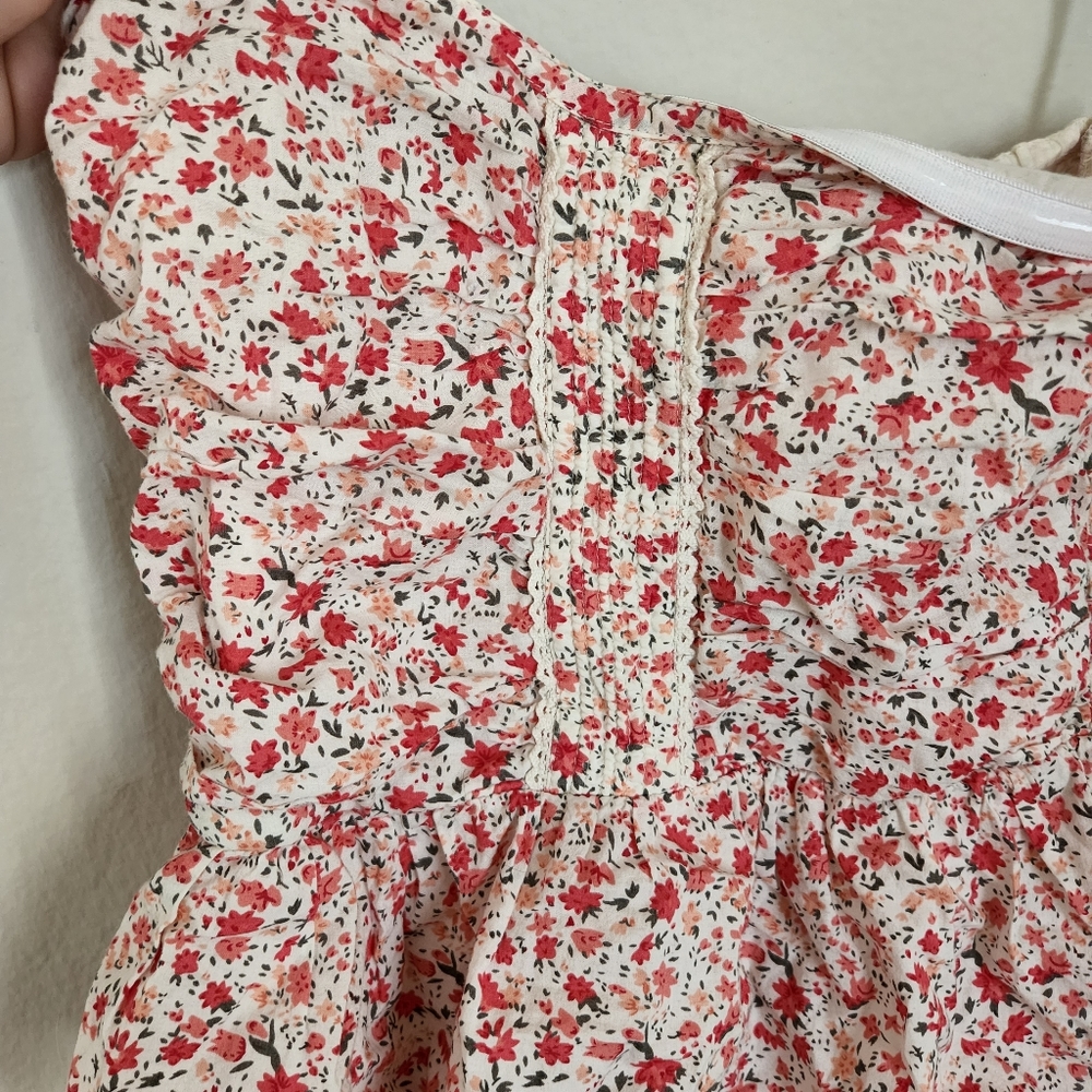 Floral Sweetheart Strapless Dress - Picture 6 of 8